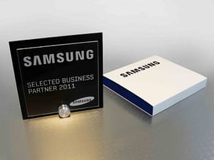 samsung award perspex