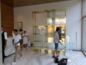 op maat gemaakte messing kast